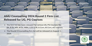 AMU Counselling 2024 Round 2 Firm List Released for Various UG, PG Courses; Check Direct Link Here